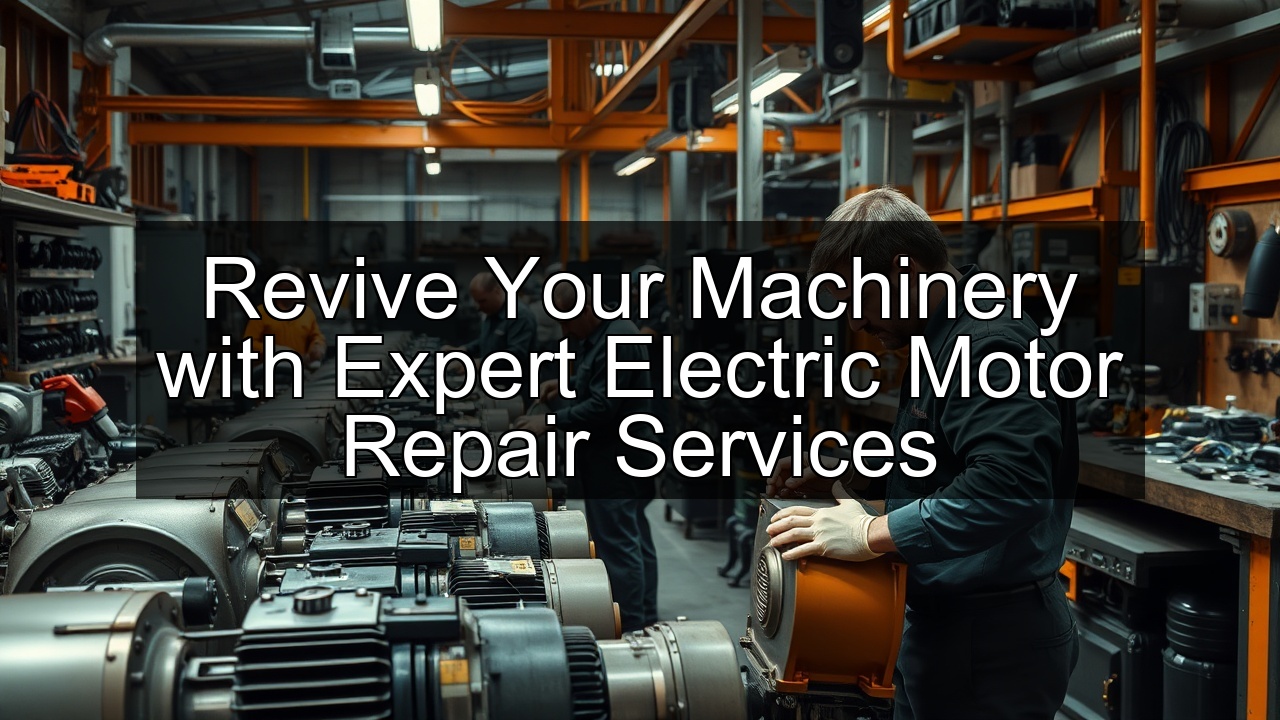 alternating current electric motors repair services preventive maintenance electric motor fixing preventative maintenance